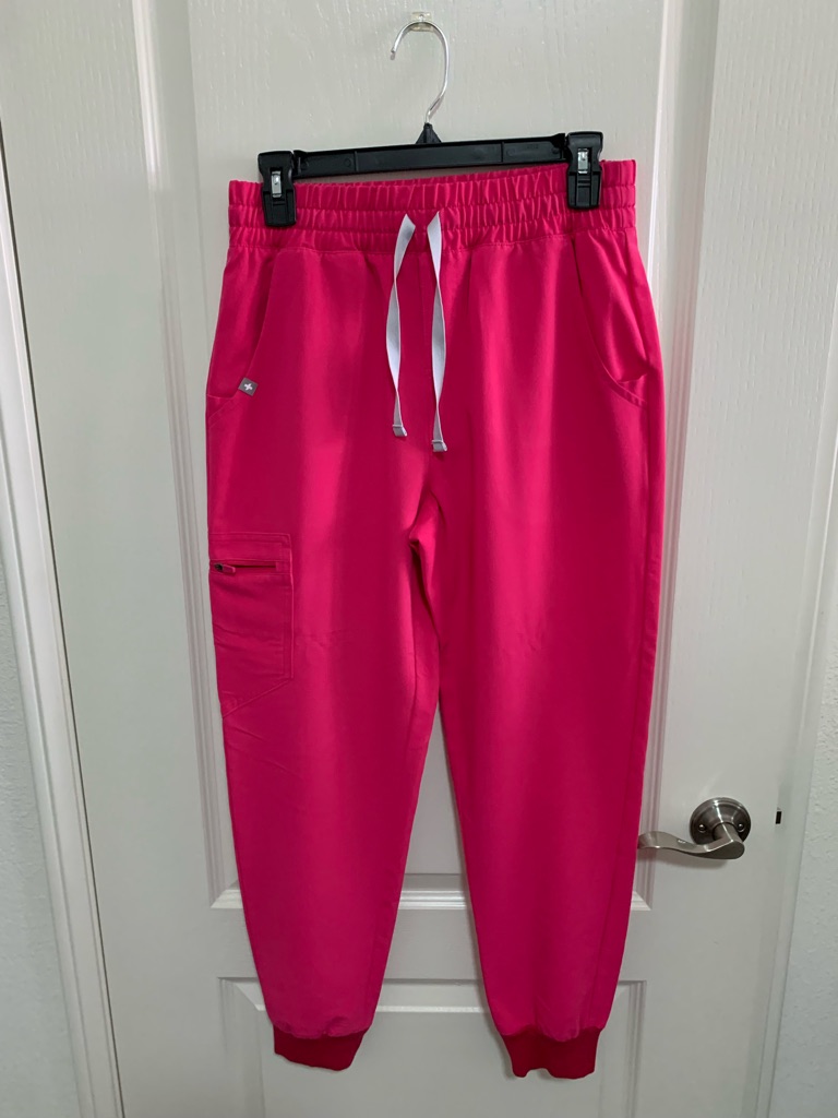 Figs Women's Bright Pink Jogger Scrub Pants